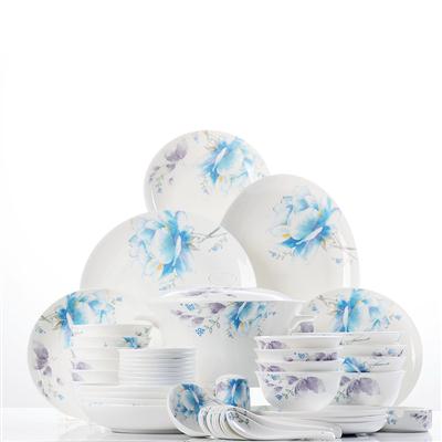 宝宝我想草你的骚逼视频48头聆听花开骨瓷礼品餐具套装